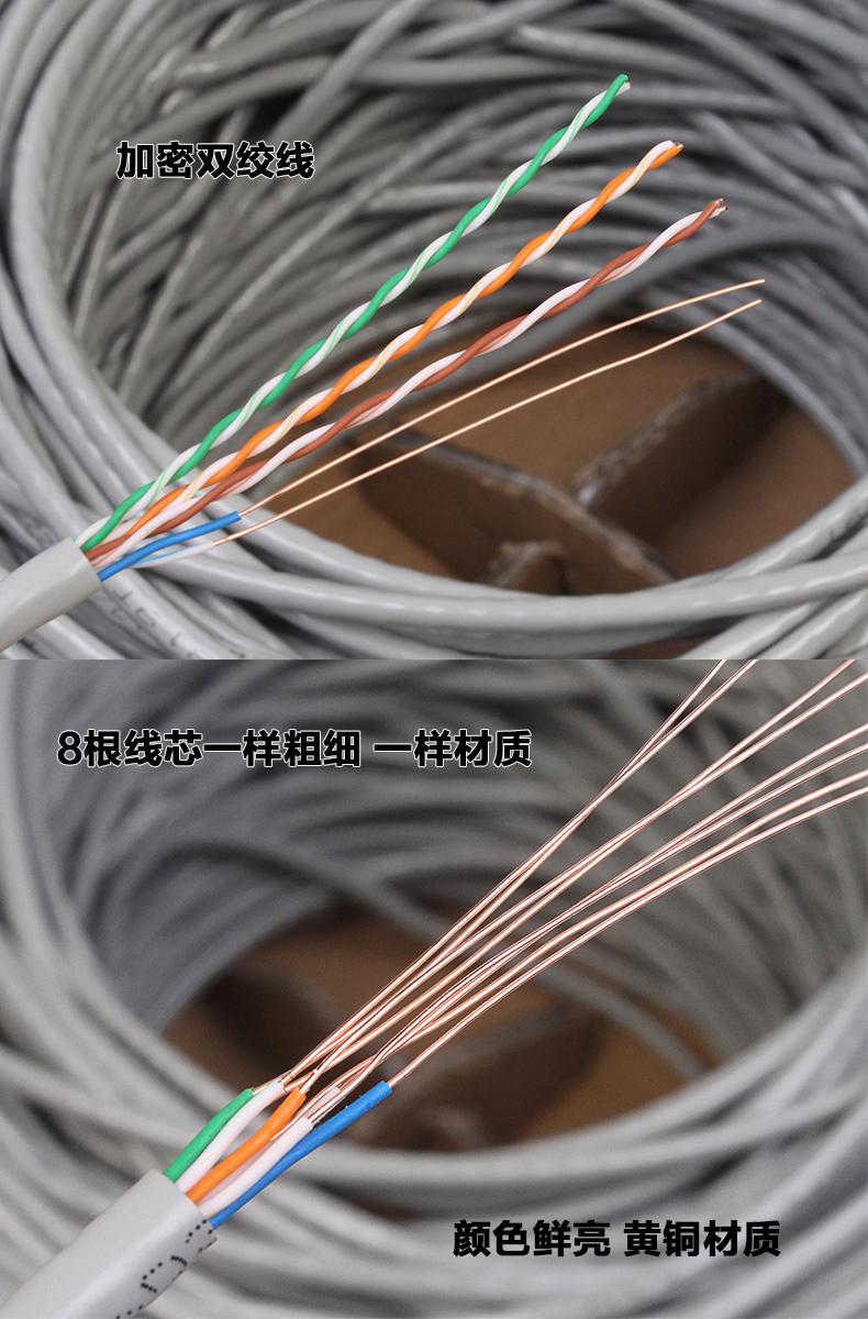 全面解析包邮超五类纯铜网线 0.5全铜8芯网络线在电脑宽带与监控系统中的核心应用